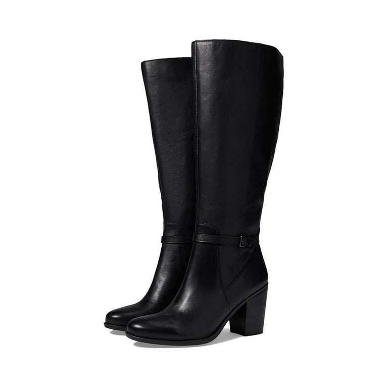 Naturalizer Women's Kalina Knee High Boots Black Extra Wide Calf