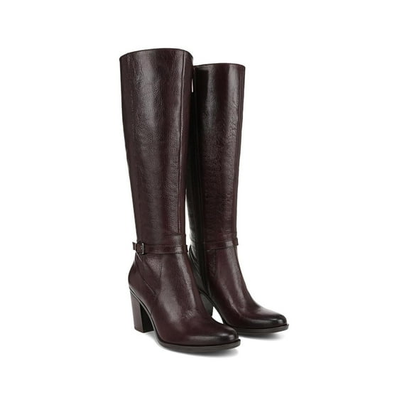Naturalizer Women's Kalina Knee High Boots Wine Narrow Calf 7.5M
