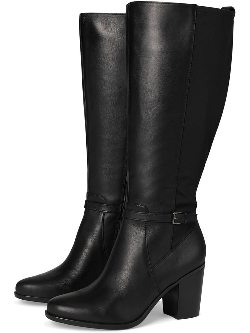 Naturalizer Women's Kalina Stretch Knee High Boot Black Leather