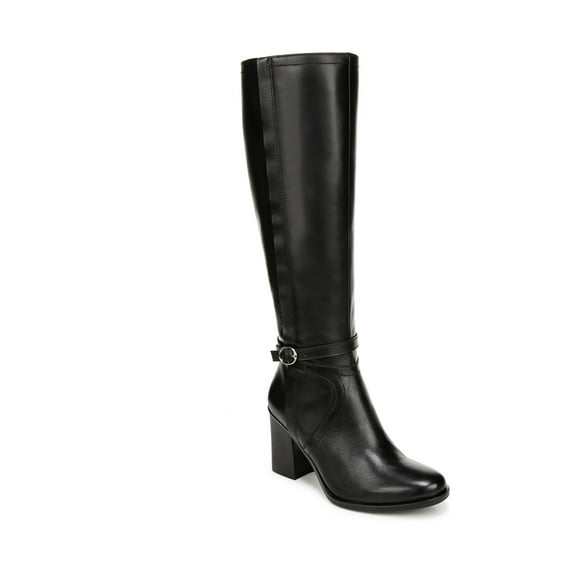 Naturalizer Women's Black Leather Kamila Knee High Boots 7.5M