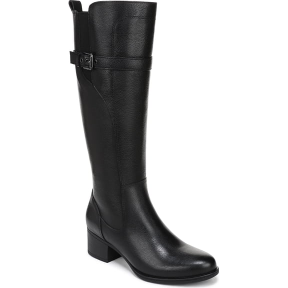 Naturalizer Women's Kenna Knee High Boot Black Leather 8.5M