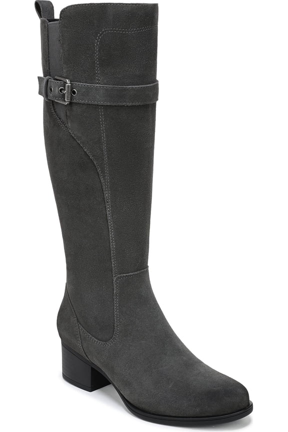 Women's Kenna Knee High Boot Grey Suede 6.5M
