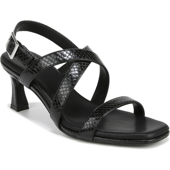 Naturalizer Women's Kiki Sandals Black Snake Print 7M