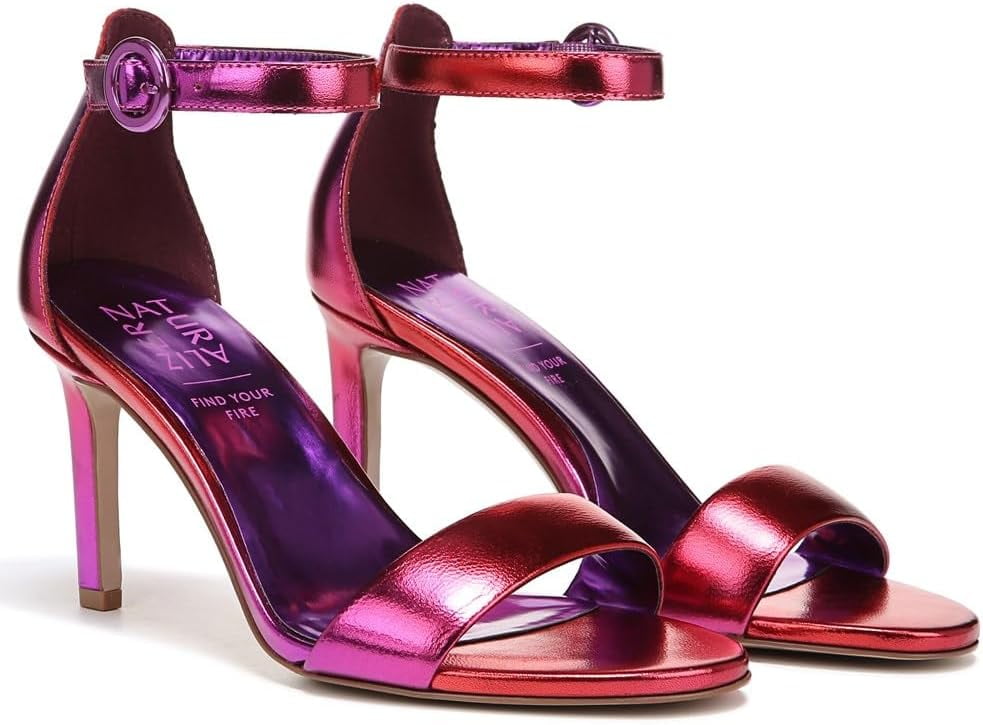 Naturalizer Women's Kinsley Heel Sandal Pink Multi Ombre Metallic