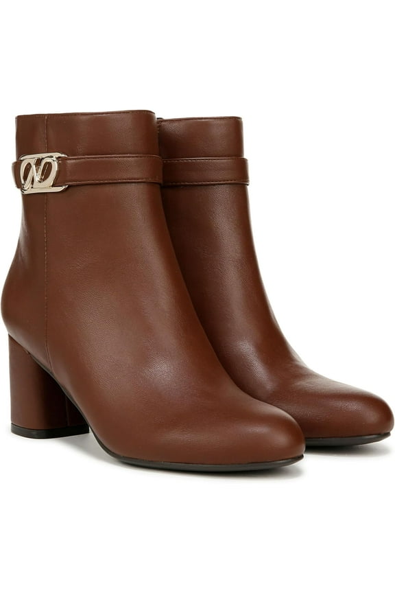 Women's Lottie Ornament Detail Ankle Bootie Cappuccino Brown 11M