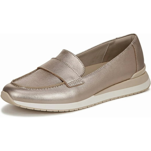 Naturalizer Women's Lucy Loafer Warm Silver Leather 5M