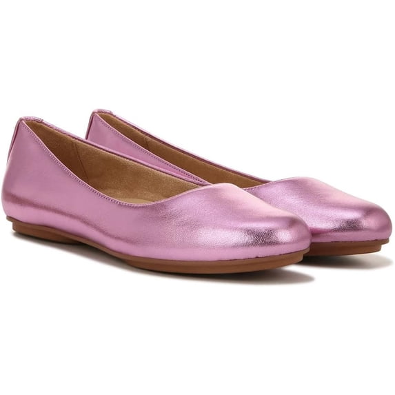 Naturalizer Women's Maxwell Round Toe Slip-On Ballet Flats Wild Rose Purple 6.5M
