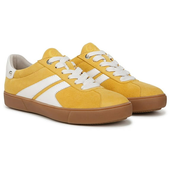 Naturalizer Women's Medina Lace Up Sneaker Spicy Yellow Suede 9.5W