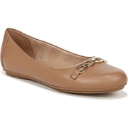 Naturalizer Women's Mira Flat Hazelnut Leather 9M