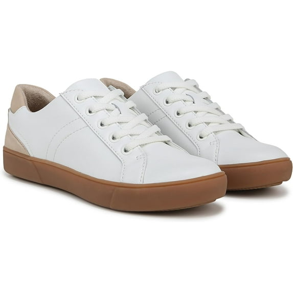 Naturalizer Women's Morrison Casual Sneakers White/Tan Bottom 7M