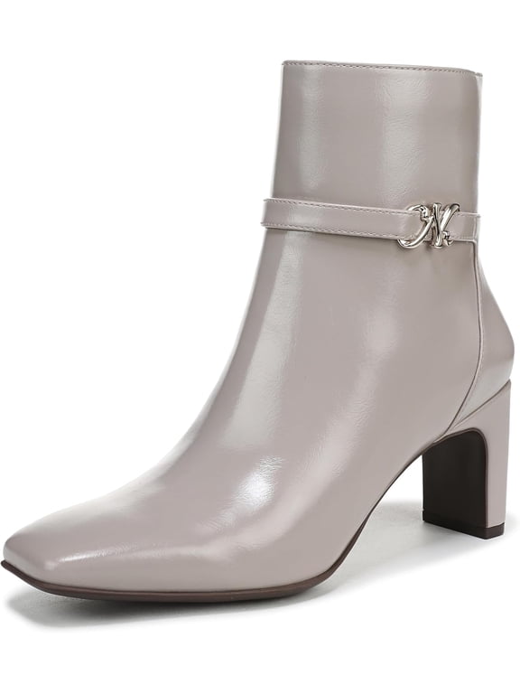 Women's Nanette Ankle Bootie Soft Milk Grey 9W