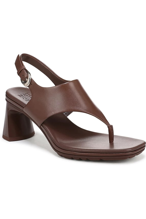 Women's Navi Slingback Dress Sandal Cappuccino Brown Leather 12M