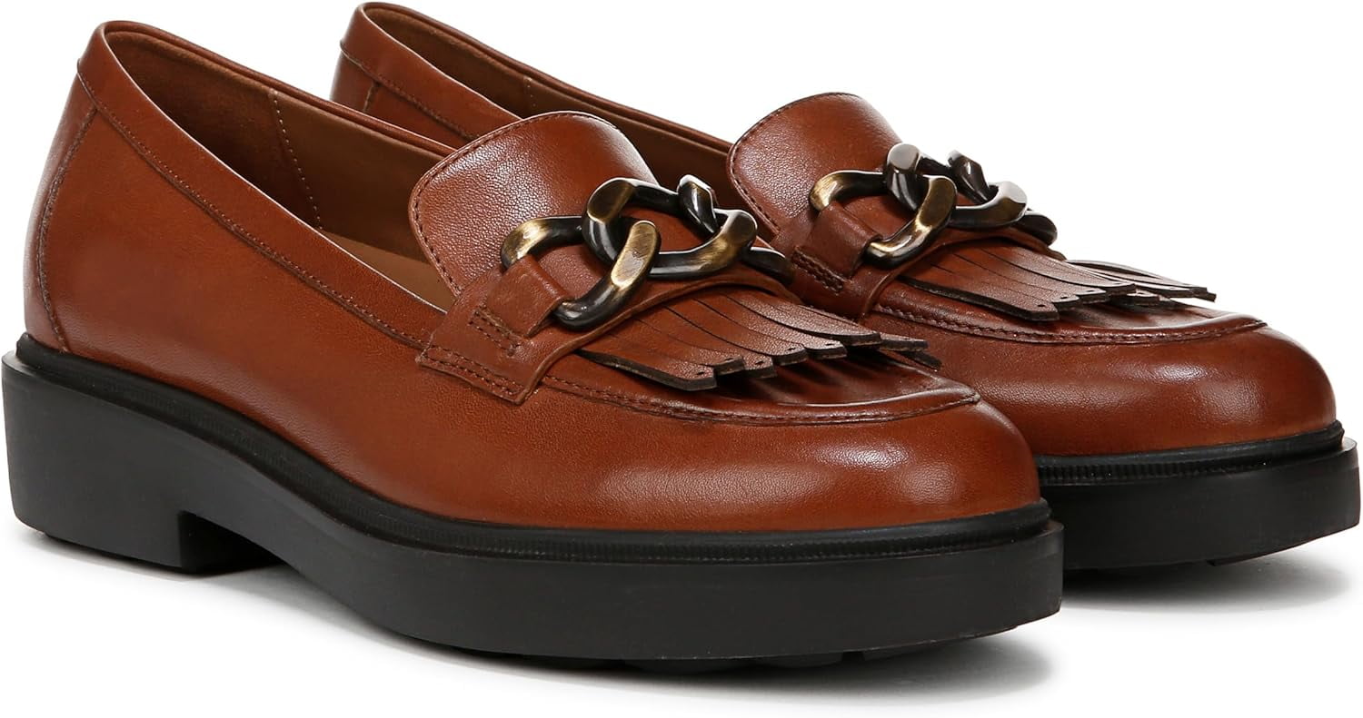 (取寄) ナチュラライザー レディース パリス ローファーズ Naturalizer women Paris Loafers Cider Spice Leather Naturalizer-Women-s-Paris-