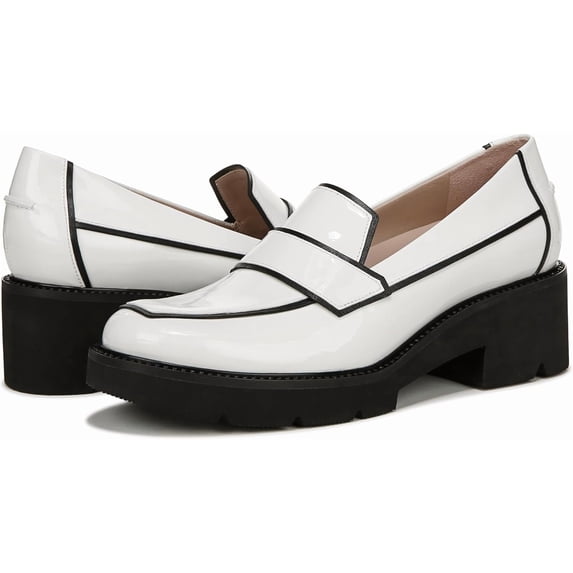 Naturalizer Women's Pnina Tornai Agapi Loafers White Patent Leather 10.5M