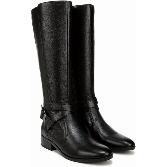 Naturalizer Women's Rena 2 Riding Boot Black Leather 10M