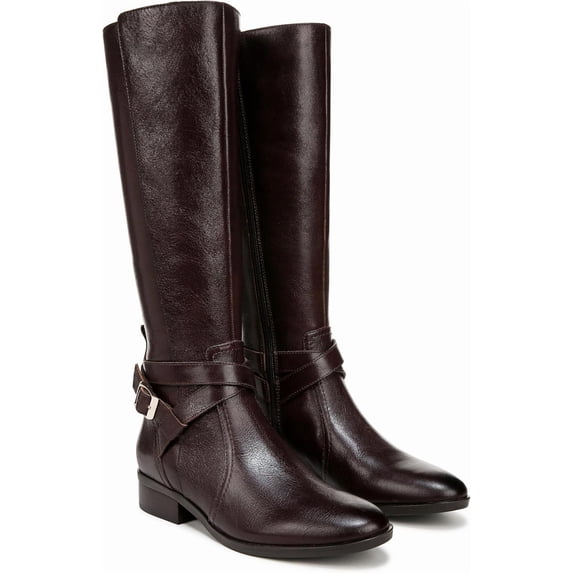 Naturalizer Women's Rena 2 Riding Boot Dark Brown Narrow Calf 7.5M