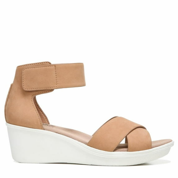 Naturalizer Women's Riviera Cookie Dough Wedge Sandals 7.5M