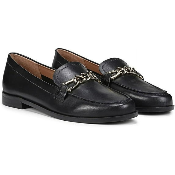 Naturalizer Women's Sawyer Loafers Black Leather 10W