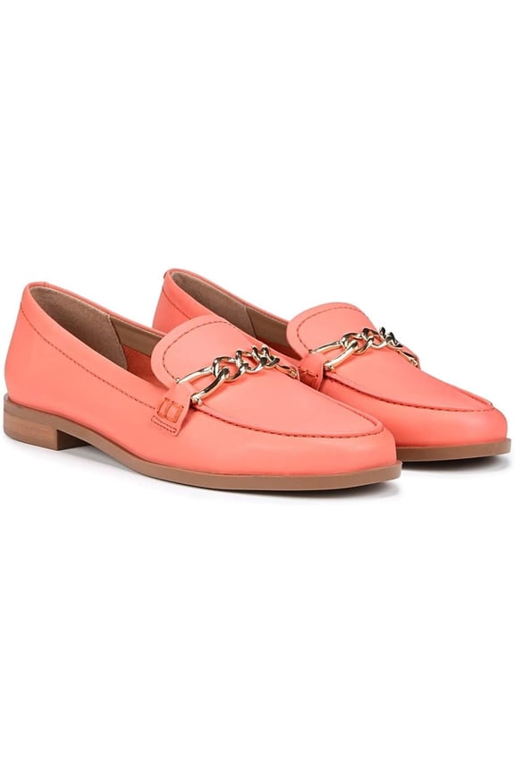 Women's Sawyer Loafers Coral Peach Pink Leather 10W
