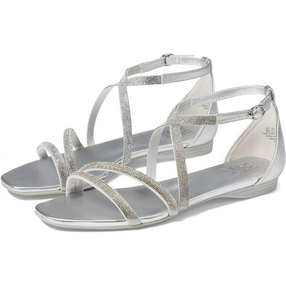 Naturalizer Women's Sicily Sandal Silver 10.5M