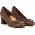 thumbnail image 1 of Naturalizer Women's Sienna Block Heel Pump Cappuccino Brown Leather 11W, 1 of 5