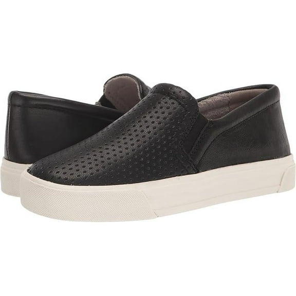 Naturalizer Women's Sneakers Perforated Casual Slip-On, Black