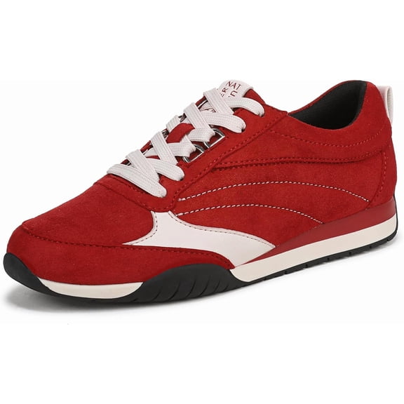 Naturalizer Women's Tao Lace Up Sneaker Crimson Red 7W