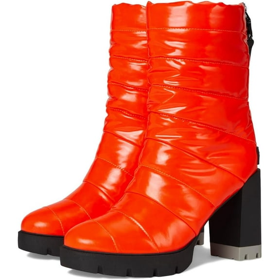 Naturalizer Women's Think Royln Crosswalk Water Repellent Bootie Poppy Patent 6.5M