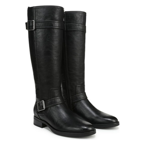 Naturalizer Women's Tiernan Knee High Boot Black Wide Calf 8W