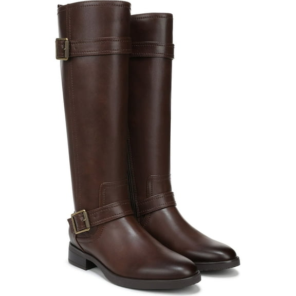 Naturalizer Women's Tiernan Knee High Boot Cappuccino Brown Wide Calf 9.5W