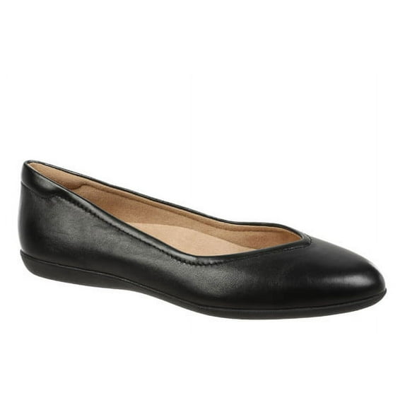 Naturalizer Women's Vivienne Ballet Flats Black Leather 5M