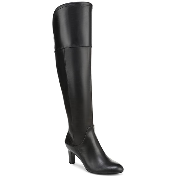 Naturalizer Women's Yuko Over-the-Knee Boot Black Leather 11M