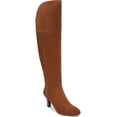thumbnail image 1 of Naturalizer Women's Yuko Over-the-Knee Boot Dark Chestnut Brown Suede 8M, 1 of 6