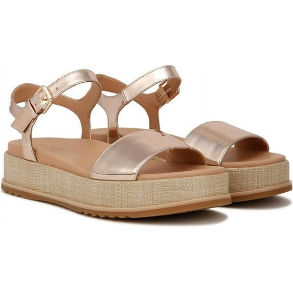 Naturalizer Women's Zane Ankle Strap Platform Casual Sandal Rose Gold 9.5M