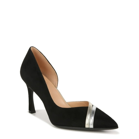 Naturalizer Womens Aubrey D'Orsay Pointed Toe Pump Black Suede 7.5 M