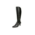 thumbnail image 1 of Naturalizer Women's Deesha Knee High Boot Black Croco Extra Wide Calf 9.5W, 1 of 5