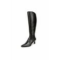 thumbnail image 1 of Naturalizer Womens Deesha Pointed Toe Tall Boot - Narrow Calf, Black Croco, 8, 1 of 1