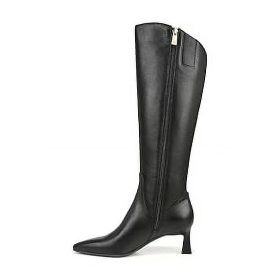 Naturalizer Women's Deesha Knee High Boot Black Leather Narrow Calf 6M