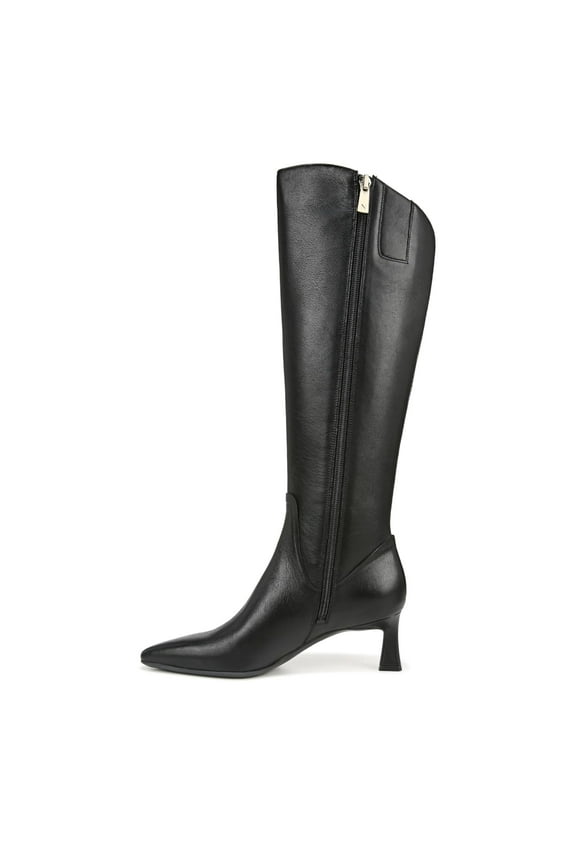 Women's Deesha Knee High Boot Black Leather Narrow Calf 7M