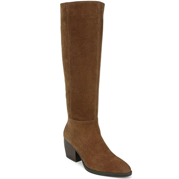 Naturalizer Women's Fae Knee High Boot Saddle Tan Suede 9W