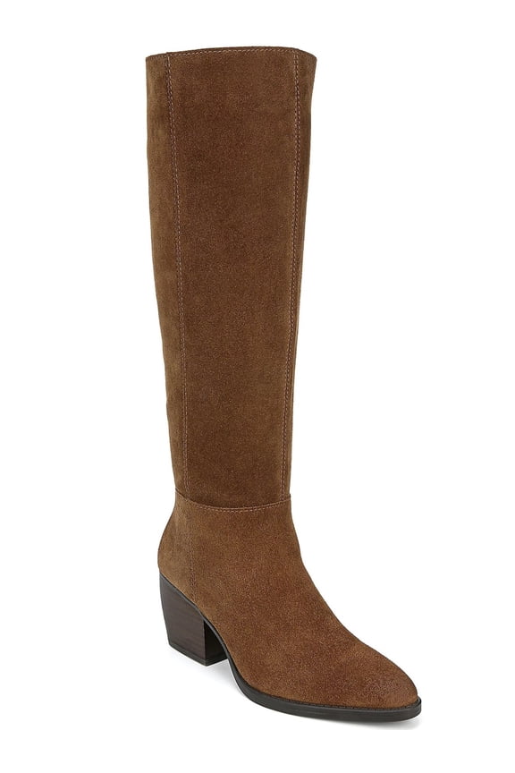 Women's Fae Knee High Boot Saddle Tan Suede 9W