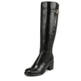 thumbnail image 1 of Naturalizer Women's Fannie Block Heel Knee High Boot Black Leather 9M, 1 of 5