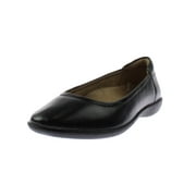 Naturalizer Womens Flexy Leather Round Toe Ballet Flats Black 7.5 Medium (B,M)