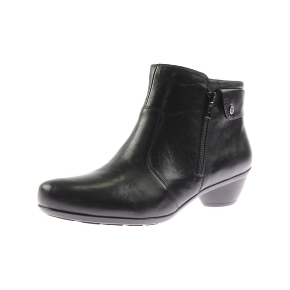 Naturalizer Womens Haley Leather Side Zip Ankle Boots