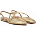 thumbnail image 1 of Naturalizer Womens Hawaii Pointed Toe Slingback Flats Dark Gold Metallic Leather 8.5M, 1 of 5