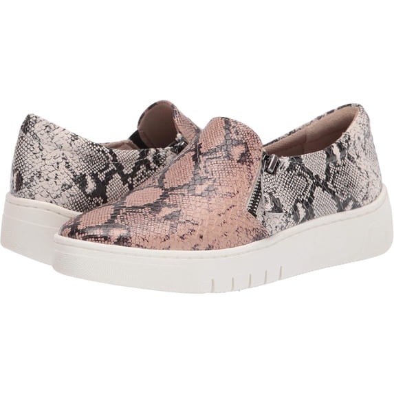 Naturalizer Womens Hawthorn Slip-On Sneakers Tan Snake 7W