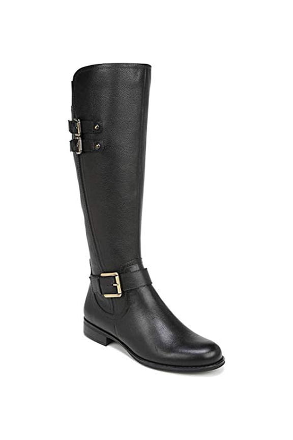Women's Jessie Knee High Boots Black Wide Calf 11W