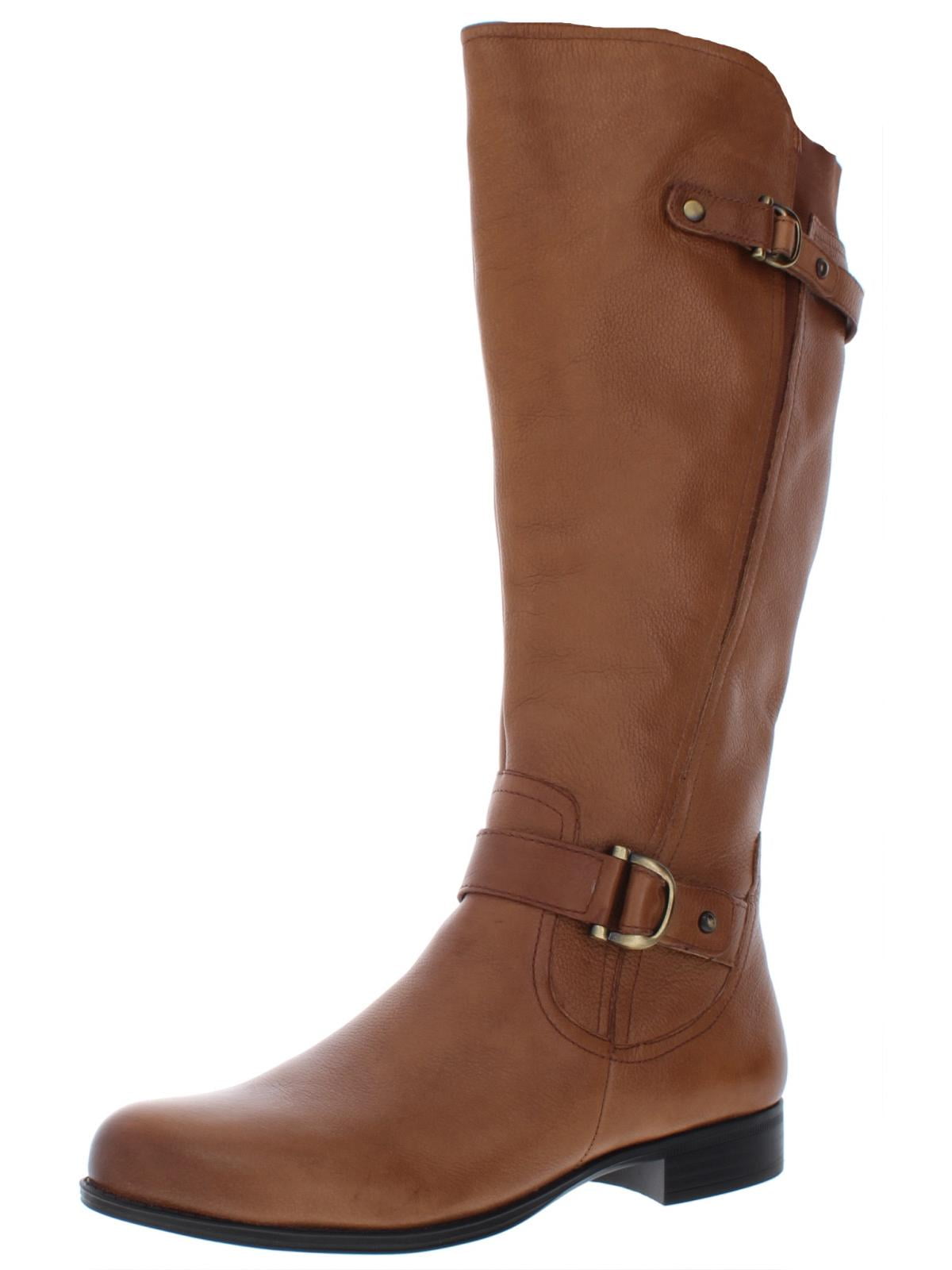 Naturalizer Womens Jillian Leather Round Toe Riding Boots Walmart