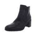 thumbnail image 1 of Naturalizer Womens Laura Leather Block Heel Ankle Boots, 1 of 3