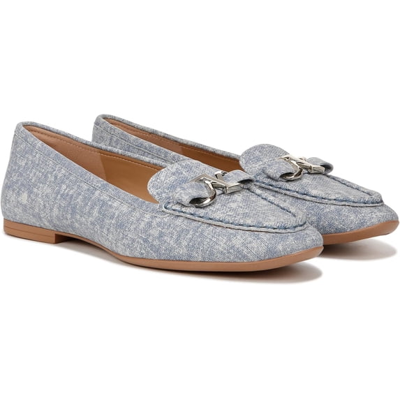 Naturalizer Layla Women's Loafers & Slip-Ons Sky Blue Jean Suede Size 9 W